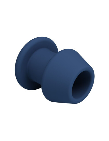 MR PLAY JACK BLUE SILICONE HOLLOW ANAL PLUG SIZE S
