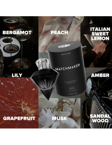 EYE OF LOVE MATCHMAKER BLACK DIAMOND LGBTQ PERFUME PHEROMONES FOR HIM 30 ML