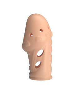 PRETTY LOVE SOCKER TEXTURED PENIS SLEEVE NATURAL 2