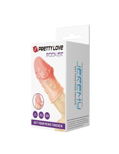 PRETTY LOVE SOCKER TEXTURED PENIS SLEEVE NATURAL