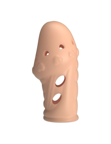PRETTY LOVE SOCKER TEXTURED PENIS SLEEVE NATURAL