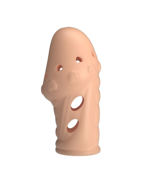 PRETTY LOVE SOCKER TEXTURED PENIS SLEEVE NATURAL
