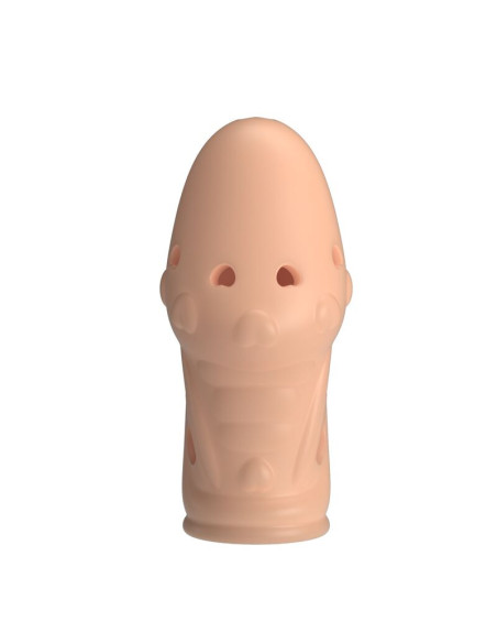 PRETTY LOVE SOCKER TEXTURED PENIS SLEEVE NATURAL