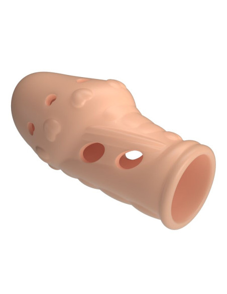PRETTY LOVE SOCKER TEXTURED PENIS SLEEVE NATURAL