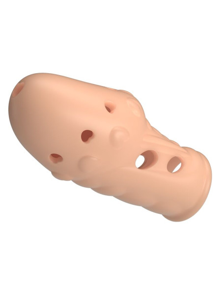 PRETTY LOVE SOCKER TEXTURED PENIS SLEEVE NATURAL
