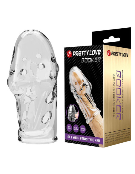 PRETTY LOVE ROCKER PENIS SLEEVE GET YOUR PENIS THICKER TRANSPARENT
