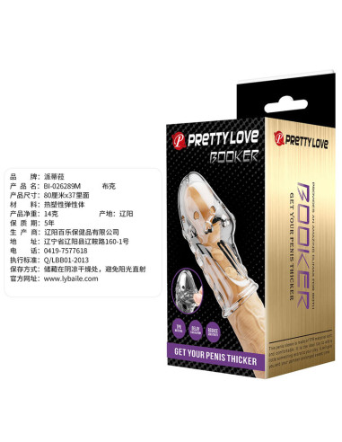 PRETTY LOVE ROCKER PENIS SLEEVE GET YOUR PENIS THICKER TRANSPARENT