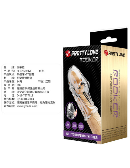 PRETTY LOVE ROCKER PENIS SLEEVE GET YOUR PENIS THICKER TRANSPARENT