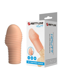 PRETTY LOVE HOTTT PENIS SLEEVE GET YOUR PENIS THICKER NATURAL COLOR
