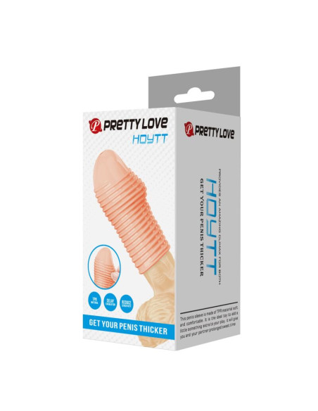 PRETTY LOVE HOTTT PENIS SLEEVE GET YOUR PENIS THICKER NATURAL COLOR