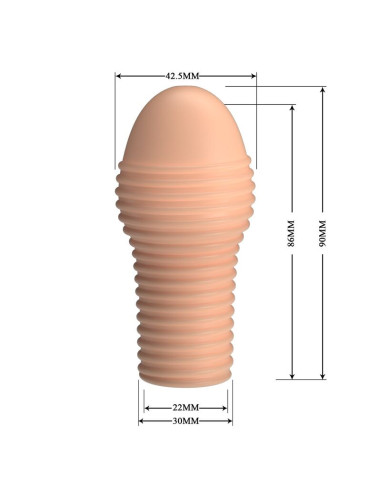PRETTY LOVE HOTTT PENIS SLEEVE GET YOUR PENIS THICKER NATURAL COLOR