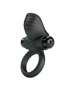 PRETTY LOVE ADRIEN VIBRATING PENIS RING 10 FUNCTIONS BLACK