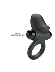 PRETTY LOVE ADRIEN VIBRATING PENIS RING 10 FUNCTIONS BLACK 2