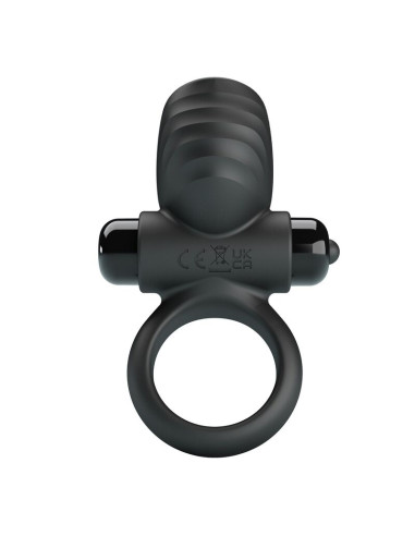 PRETTY LOVE ADRIEN VIBRATING PENIS RING 10 FUNCTIONS BLACK