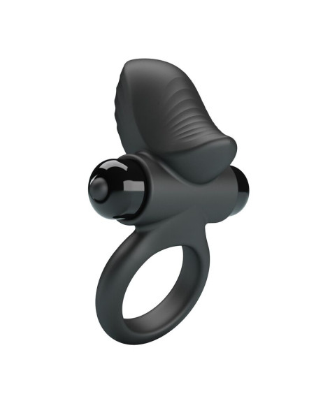 PRETTY LOVE ADRIEN VIBRATING PENIS RING 10 FUNCTIONS BLACK