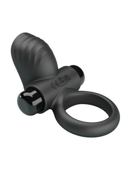 PRETTY LOVE ADRIEN VIBRATING PENIS RING 10 FUNCTIONS BLACK