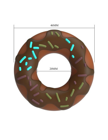 PRETTY LOVE SUPER DONUT PENIS RING BROWN