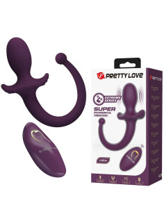 PRETTY LOVE LIOEA VIBRATING ANAL PLUG WITH TAIL 12 FUNCTIONS PURPLE REMOTE CONTROL 2