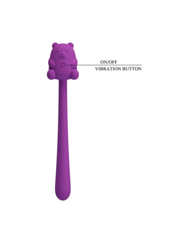 PRETTY LOVE CUTE BEAR FLIRTING STICK RECHARGEABLE VIBRATOR