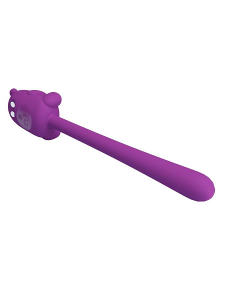 PRETTY LOVE CUTE BEAR FLIRTING STICK RECHARGEABLE VIBRATOR