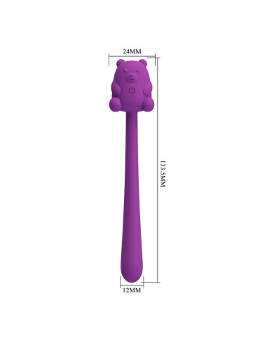 PRETTY LOVE CUTE BEAR FLIRTING STICK RECHARGEABLE VIBRATOR