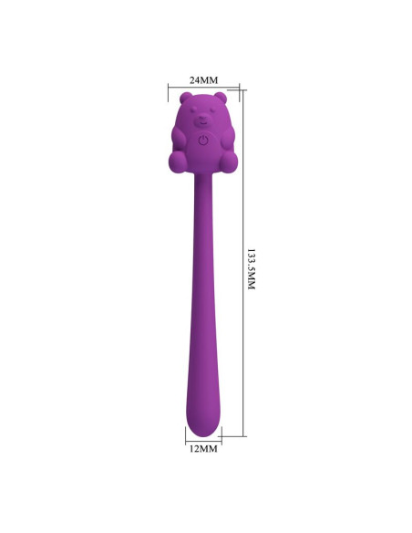 PRETTY LOVE CUTE BEAR FLIRTING STICK RECHARGEABLE VIBRATOR
