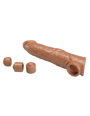 PRETTY LOVE ADJUSTABLE PENIS EXTENSION SLEEVE 26 CM O 4 CM NATURAL