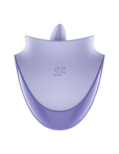 SATISFYER TONGUE DANCER CLITORAL STIMULATOR WITH VIBRATION AND PULSATIONS LILAC 2