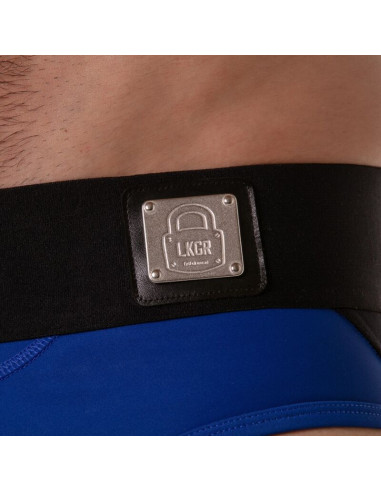 LOCKER GEAR WIDE WAISTBAND JOCK BRIEF BLUE S