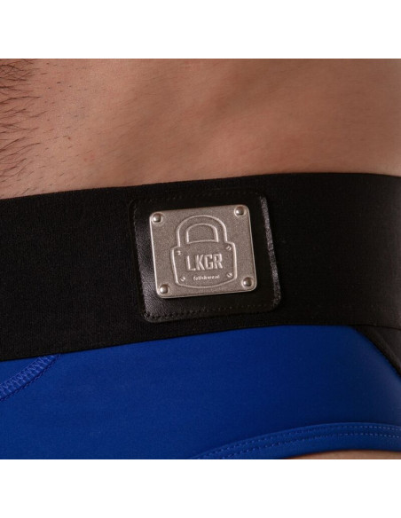 LOCKER GEAR WIDE WAISTBAND JOCK BRIEF BLUE S
