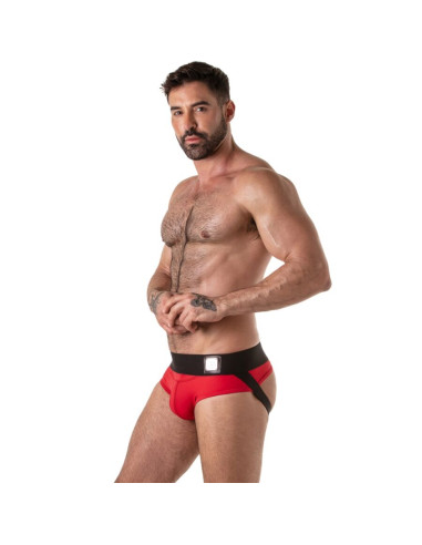 LOCKER GEAR WIDE WAISTBAND JOCK BRIEF RED S