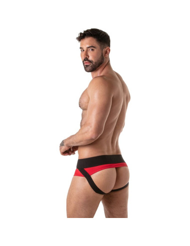 LOCKER GEAR WIDE WAISTBAND JOCK BRIEF RED S