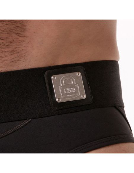 LOCKER GEAR WIDE WAISTBAND JOCK BRIEF BLACK S