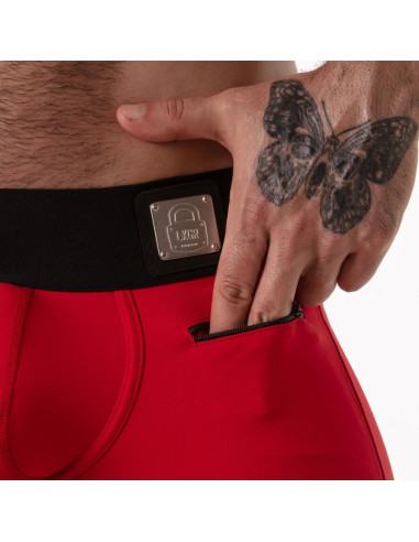 LOCKER GEAR WIDE WAISTBAND TRUNK RED S