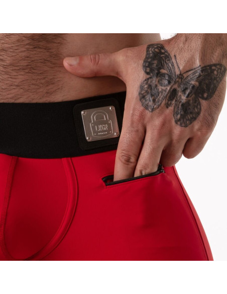 LOCKER GEAR WIDE WAISTBAND TRUNK RED S