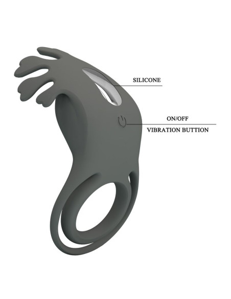 PRETTY LOVE RECHARGEABLE VIBRATING RING WITH STIMULATOR