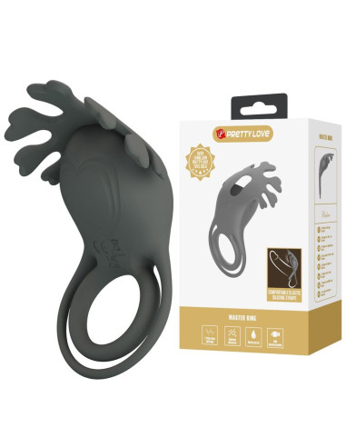 PRETTY LOVE RECHARGEABLE VIBRATING RING WITH STIMULATOR