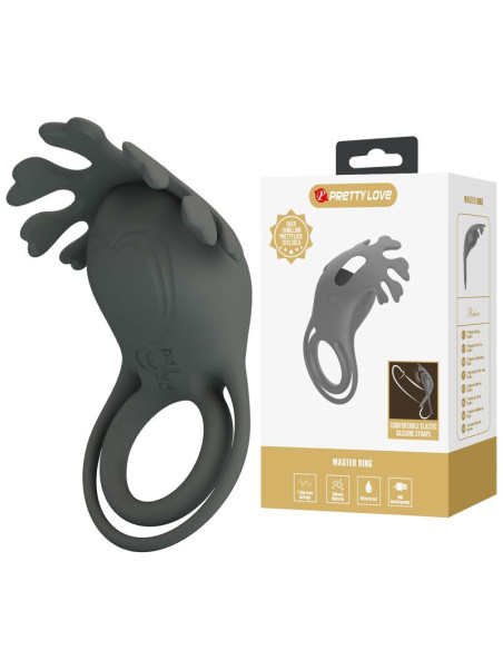 PRETTY LOVE RECHARGEABLE VIBRATING RING WITH STIMULATOR
