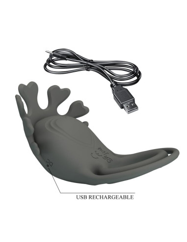 PRETTY LOVE RECHARGEABLE VIBRATING RING WITH STIMULATOR