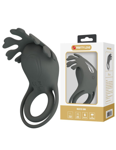 PRETTY LOVE RECHARGEABLE VIBRATING RING WITH STIMULATOR
