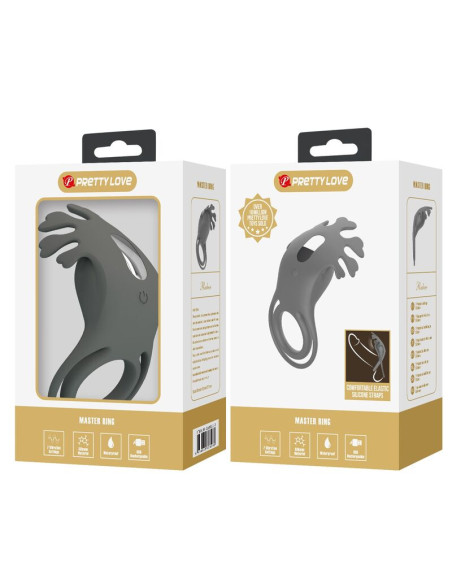 PRETTY LOVE RECHARGEABLE VIBRATING RING WITH STIMULATOR