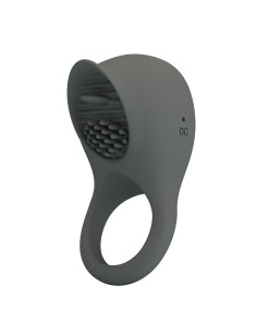 PRETTY LOVE RECHARGEABLE VIBRATING RING WITH ORAL STIMULATION