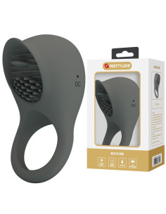 PRETTY LOVE RECHARGEABLE VIBRATING RING WITH ORAL STIMULATION 2