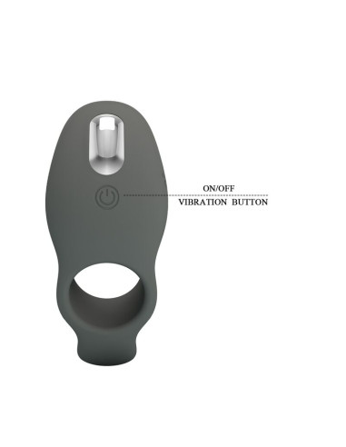 PRETTY LOVE RECHARGEABLE VIBRATING RING WITH DUAL STIMULATION