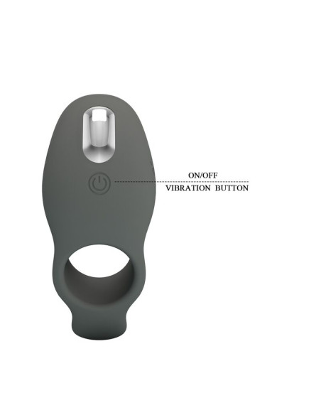 PRETTY LOVE RECHARGEABLE VIBRATING RING WITH DUAL STIMULATION