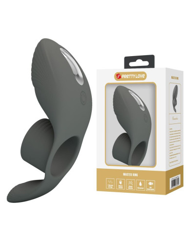 PRETTY LOVE RECHARGEABLE VIBRATING RING WITH DUAL STIMULATION