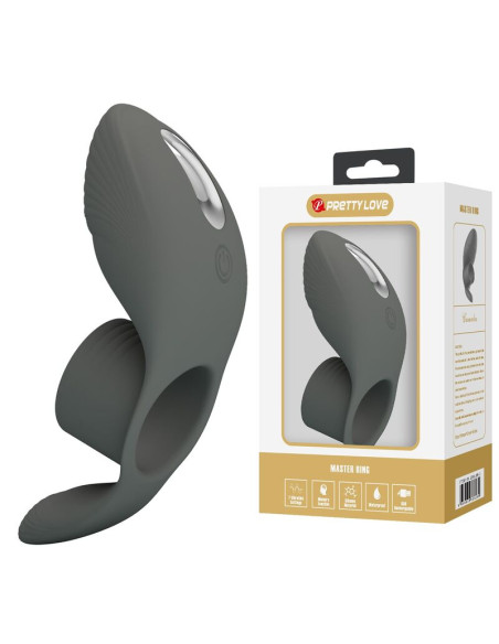 PRETTY LOVE RECHARGEABLE VIBRATING RING WITH DUAL STIMULATION