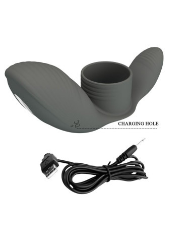 PRETTY LOVE RECHARGEABLE VIBRATING RING WITH DUAL STIMULATION