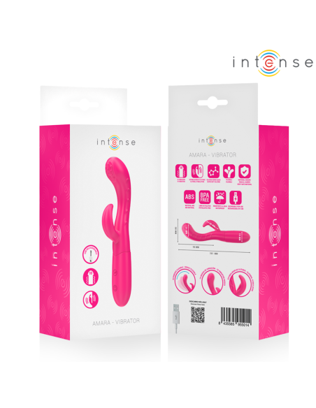 INTENSE AMARA VIBRATOR WITH STIMULATING TONGUE 10 VIBRATIONS PINK