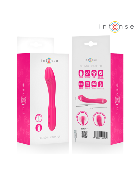 INTENSE BELINDA VIBRATOR 19 CM FLEXIBLE 10 VIBRATIONS PINK